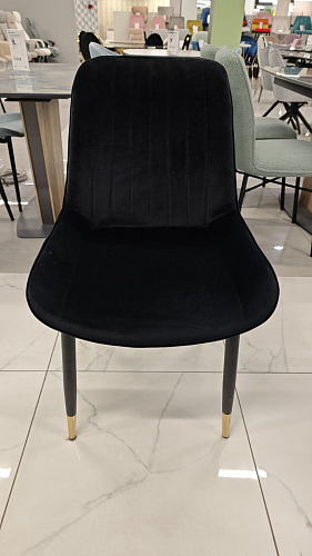 Стул на металлокаркасе Seda 1 green / gold / black из шоурума 11